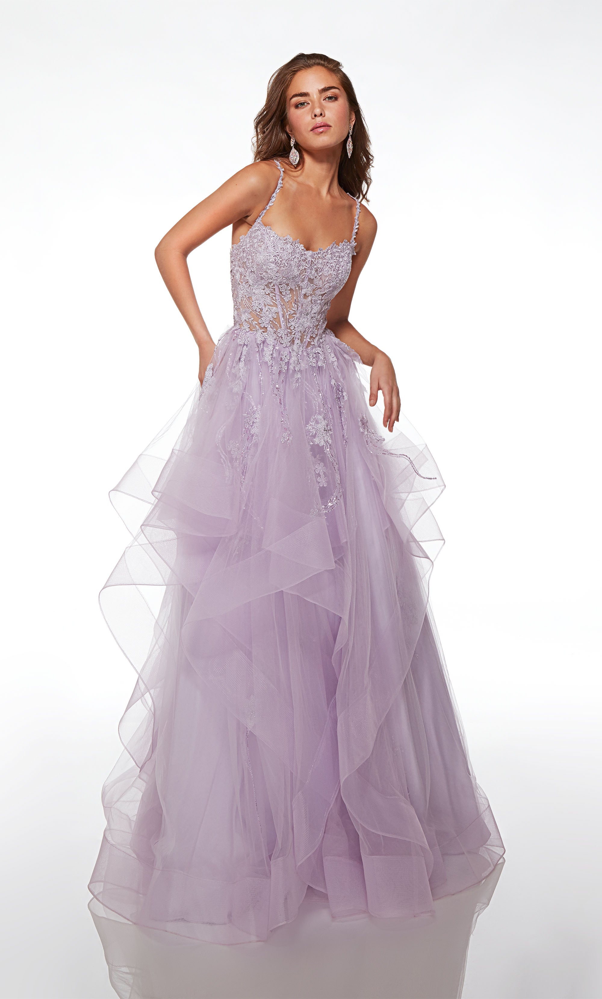 Formal Dress: 61094. Long Lavender Gown ...